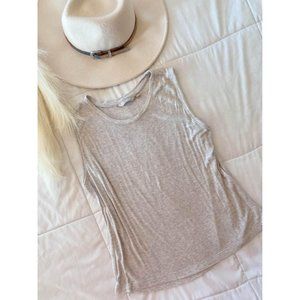 LARGE NEUTRAL TONED GRAY ATHELTA TANK TOP